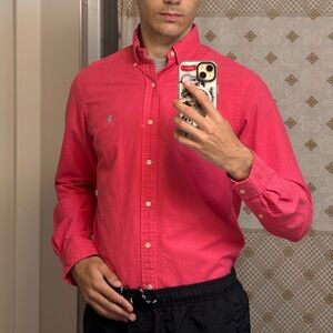 pink polo ralph lauren shirt